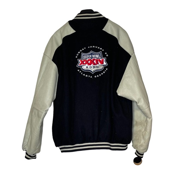 Super Bowl Vintage XXIV 2000 Pro Player NFL Leather Varsity Jacket Men's Large - Picture 11 of 11
